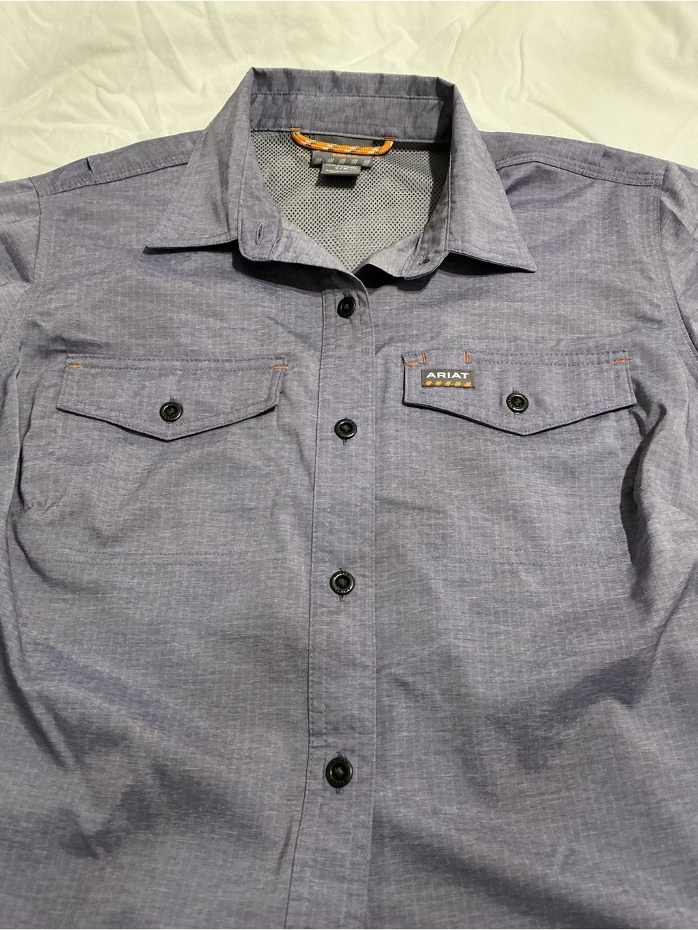 Ariat Women’s Rebar VentTEK Short-Sleeve Work Shirt Purple Ash Size S